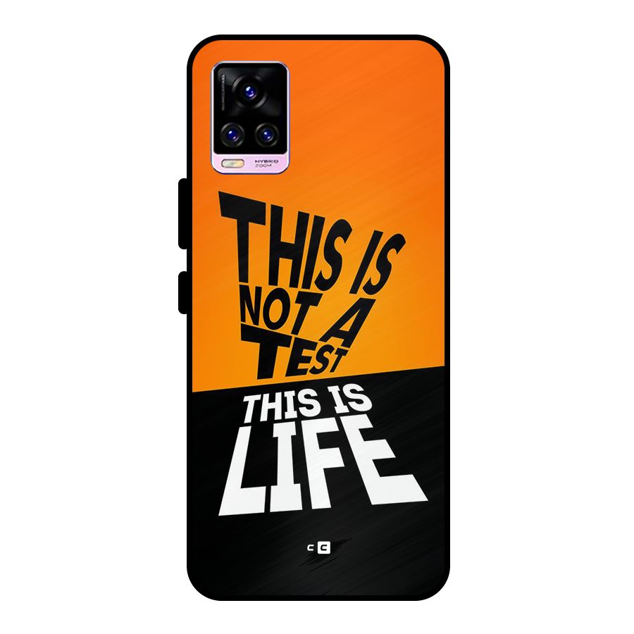 Test Life Metal Back Case for Vivo V20 Pro