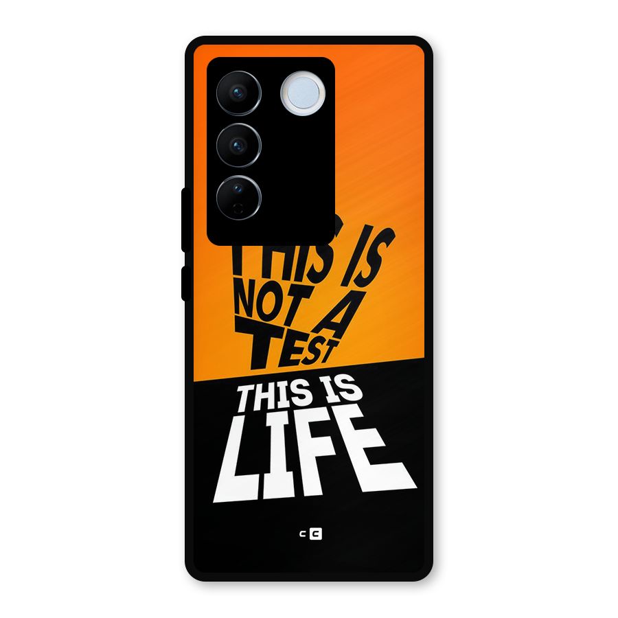 Test Life Metal Back Case for Vivo V27