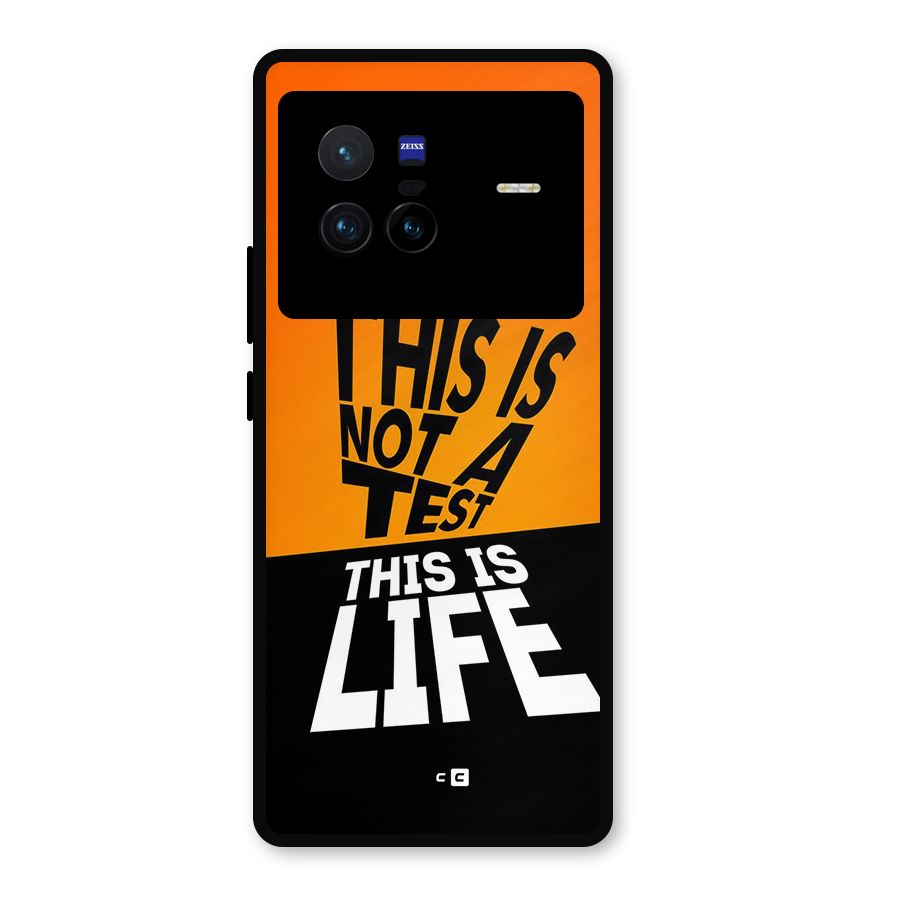 Test Life Metal Back Case for Vivo X80