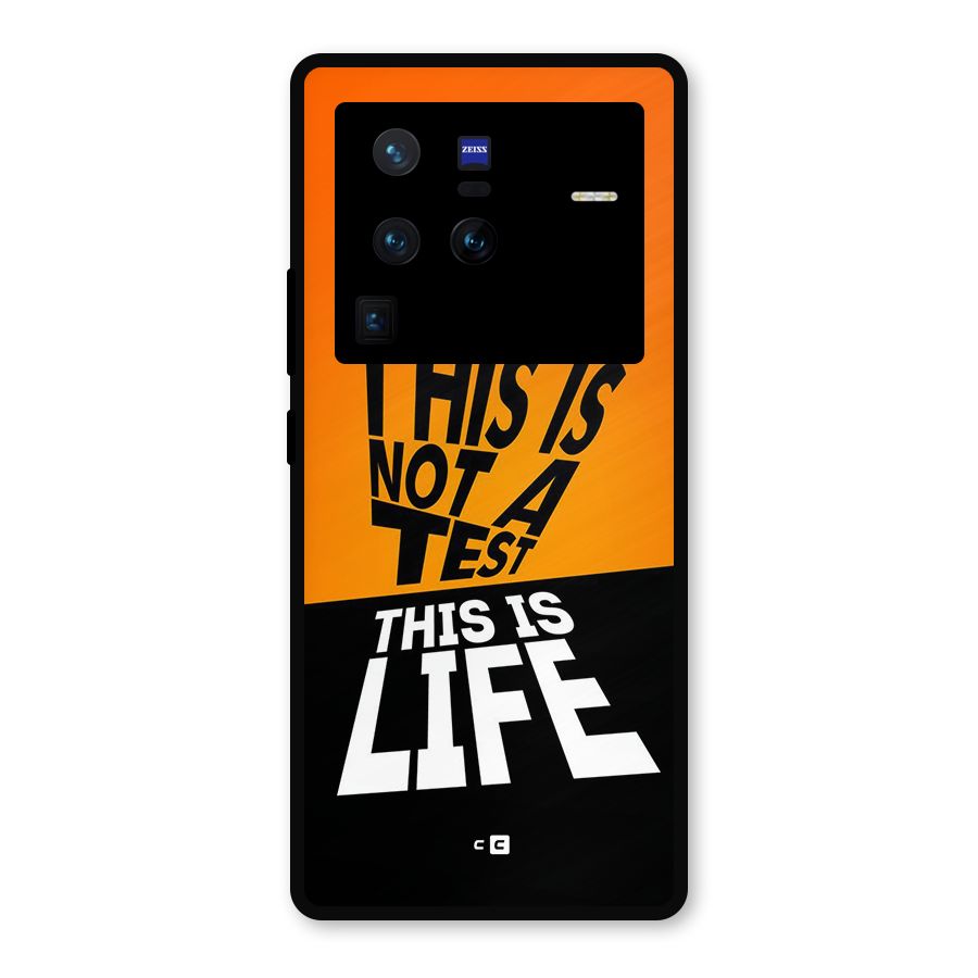 Test Life Metal Back Case for Vivo X80 Pro
