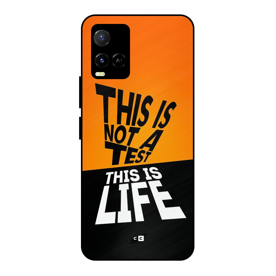 Test Life Metal Back Case for Vivo Y21