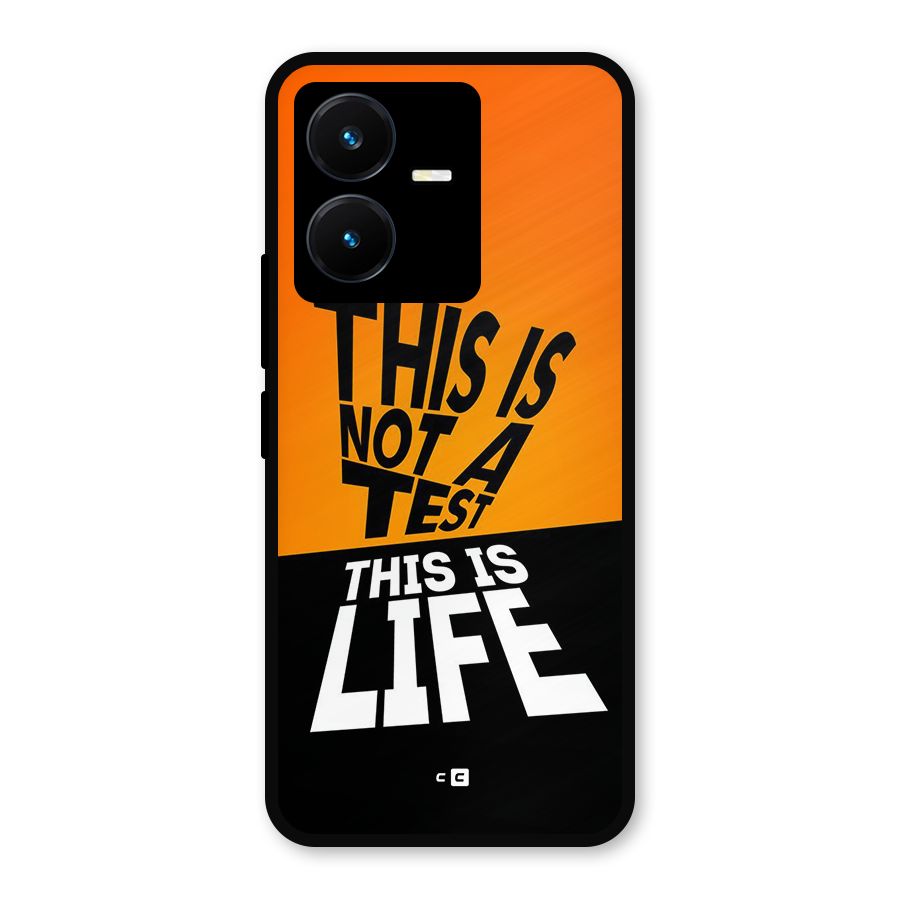 Test Life Metal Back Case for Vivo Y22