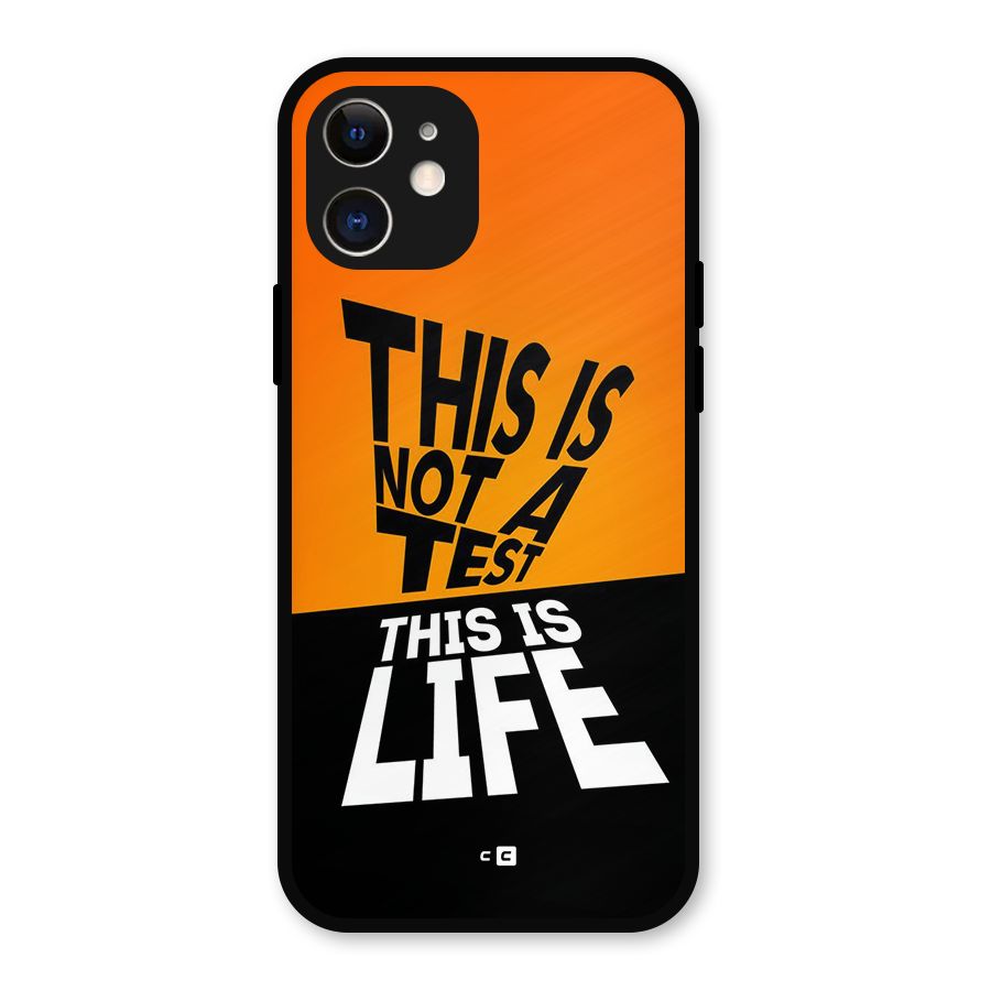 Test Life Metal Back Case for iPhone 12