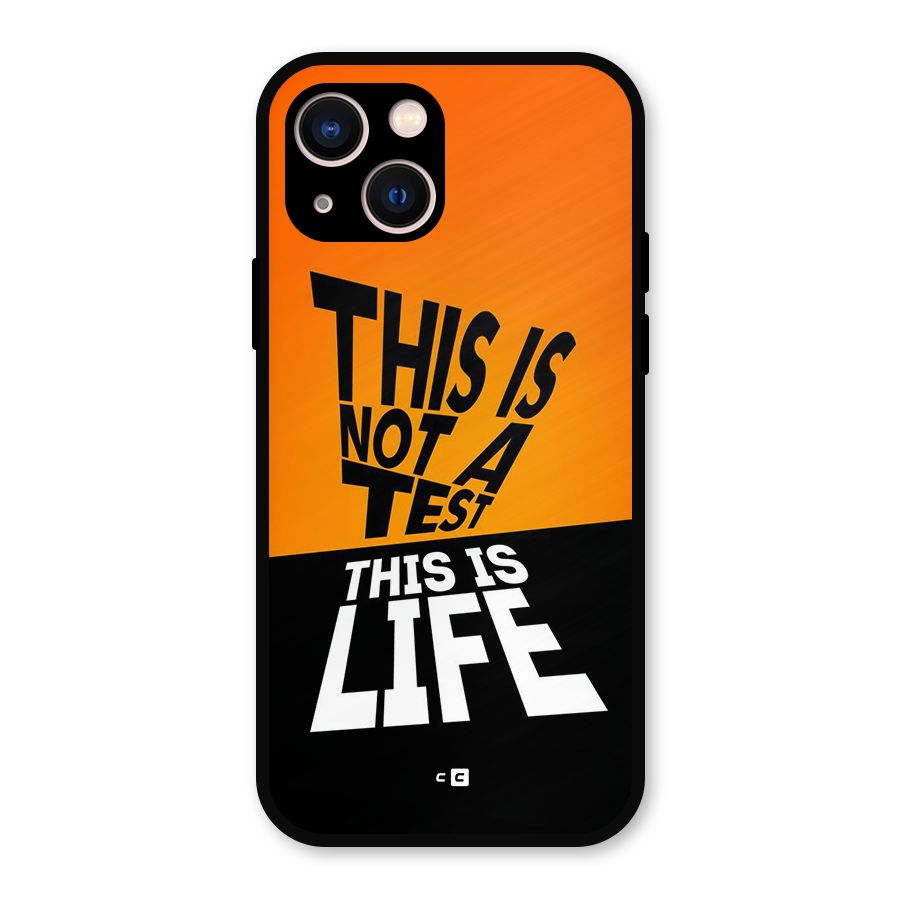 Test Life Metal Back Case for iPhone 13
