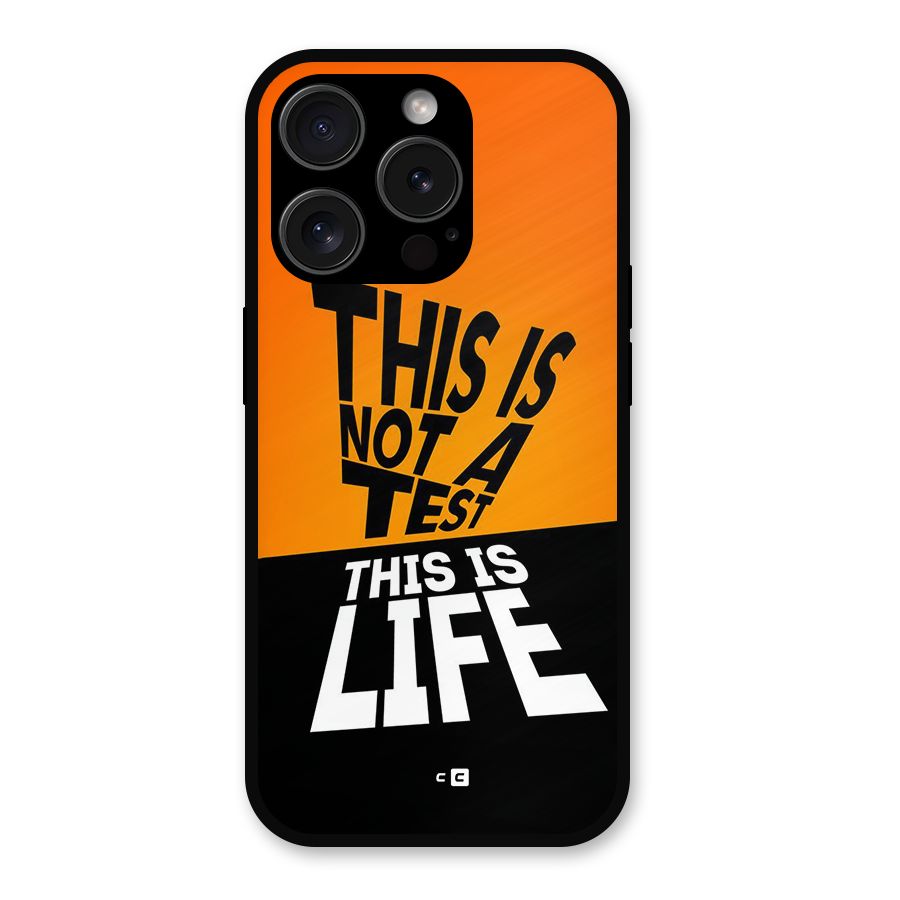 Test Life Metal Back Case for iPhone 15 Pro