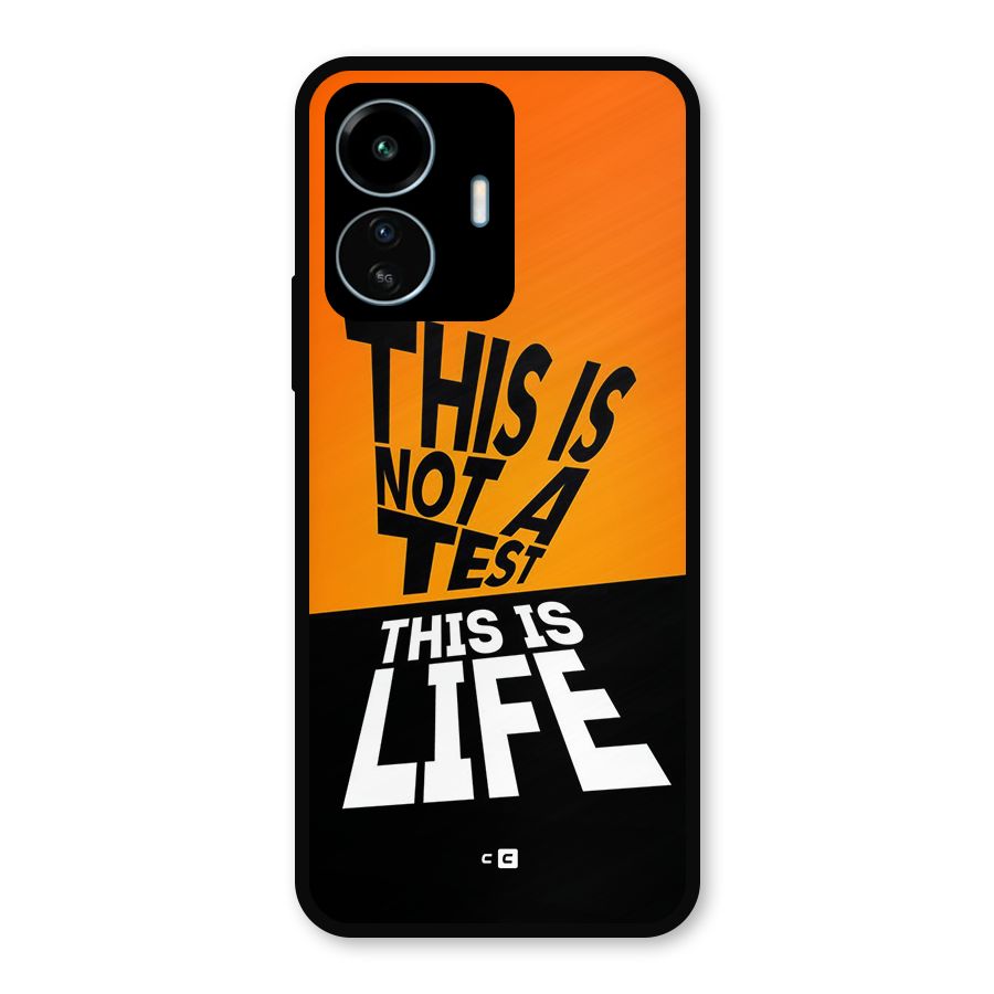 Test Life Metal Back Case for vivo iQOO Z6 Lite 5G