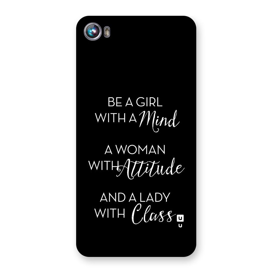 The-Mindset Back Case for Canvas Fire 4 (A107)