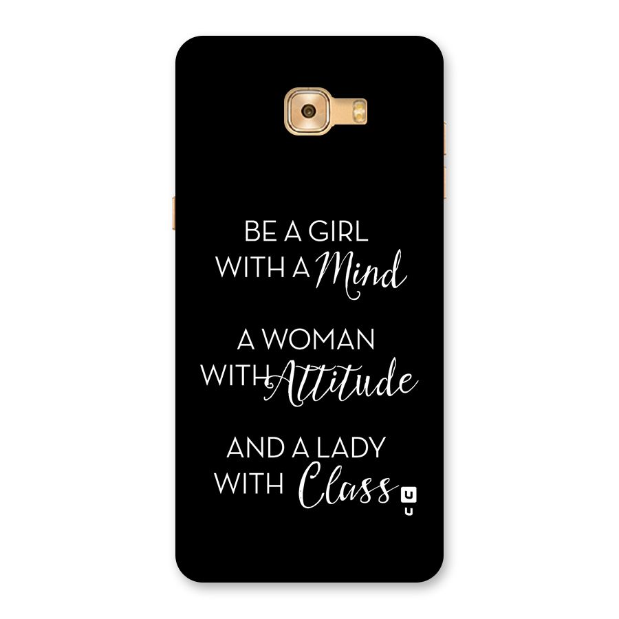 The-Mindset Back Case for Galaxy C9 Pro