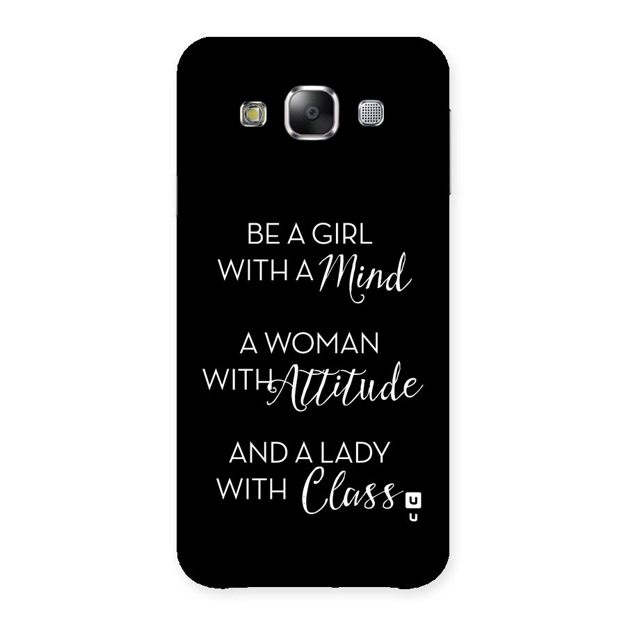 The-Mindset Back Case for Galaxy E5