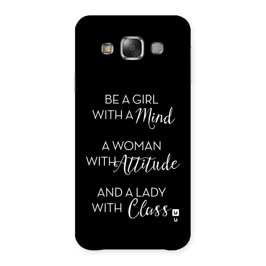 The-Mindset Back Case for Galaxy E7