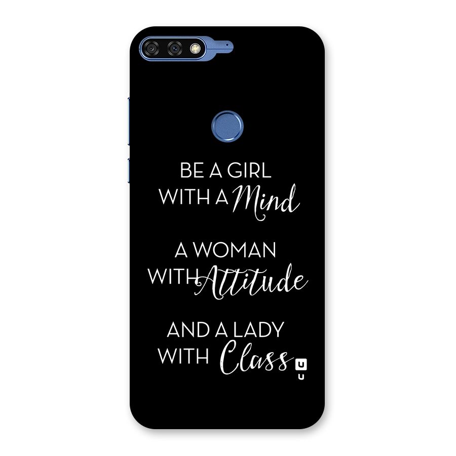 The-Mindset Back Case for Honor 7C