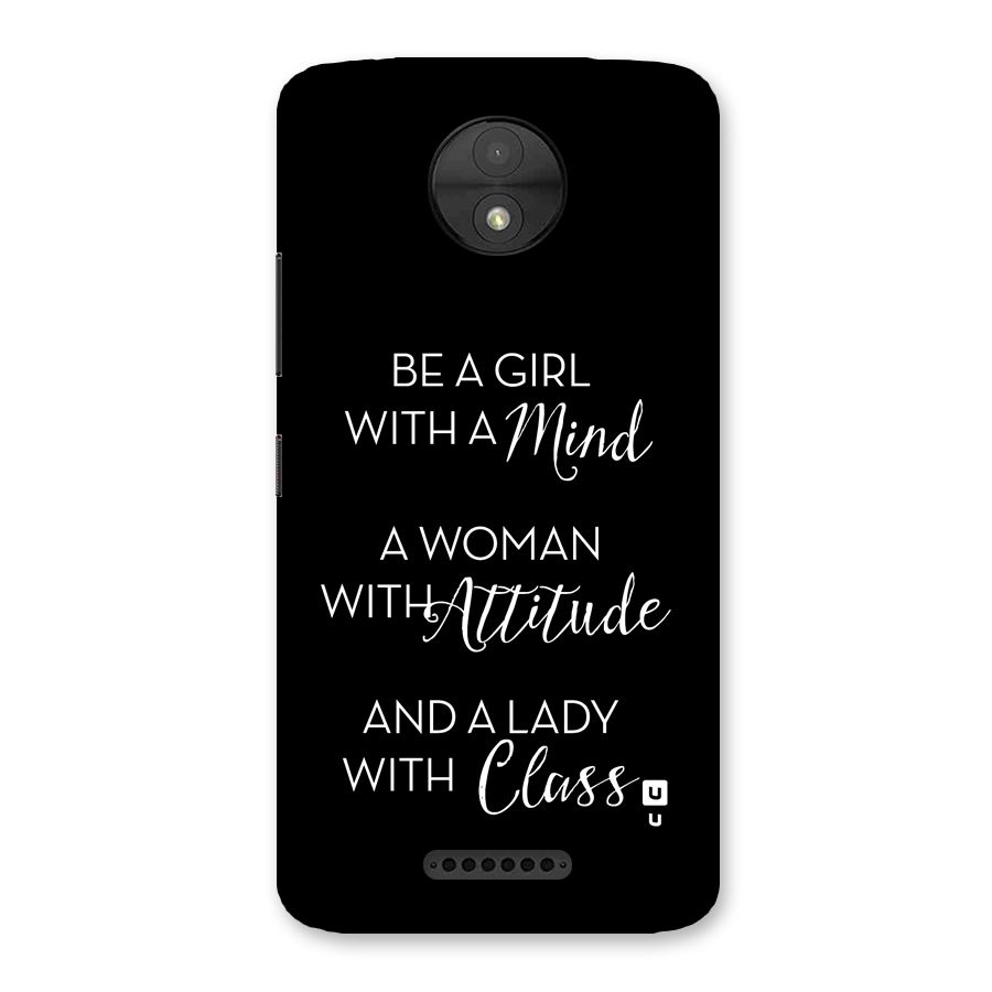 The-Mindset Back Case for Moto C