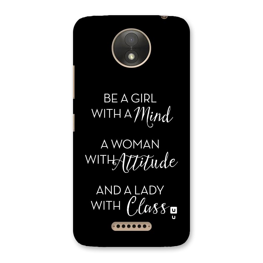 The-Mindset Back Case for Moto C Plus