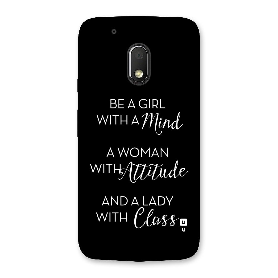 The-Mindset Back Case for Moto G4 Play
