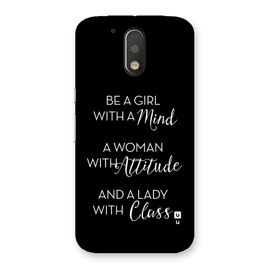 The-Mindset Back Case for Moto G4 Plus