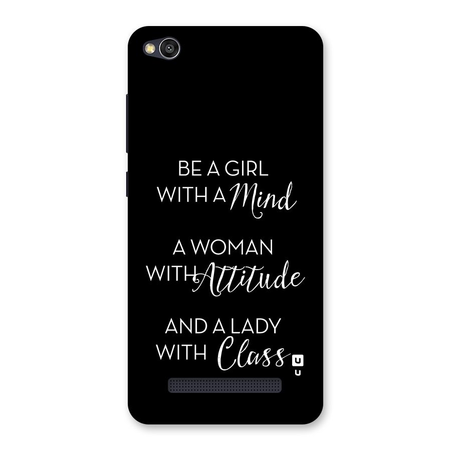 The-Mindset Back Case for Redmi 4A