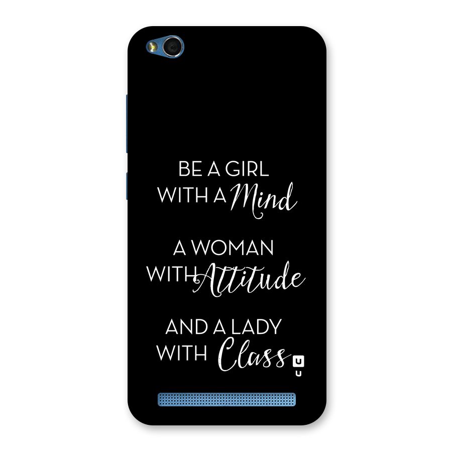 The-Mindset Back Case for Redmi 5A