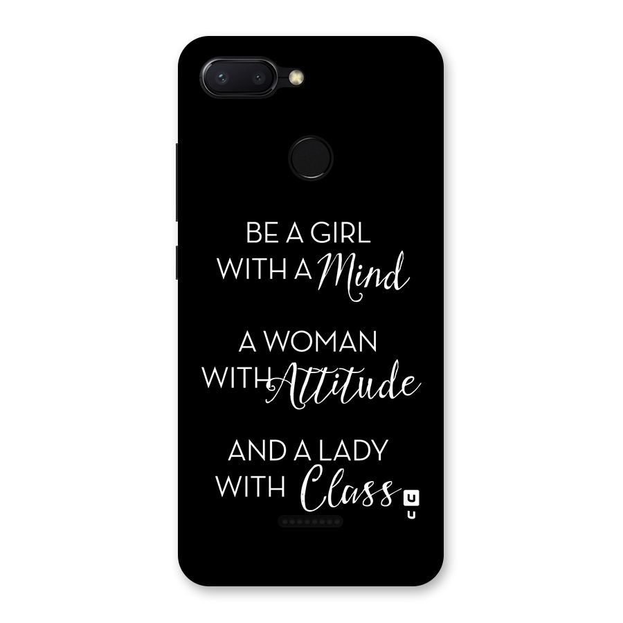 The-Mindset Back Case for Redmi 6