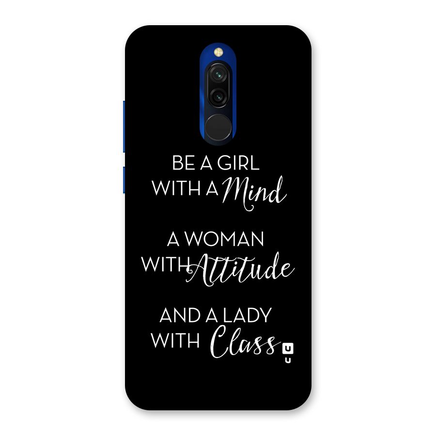 The-Mindset Back Case for Redmi 8