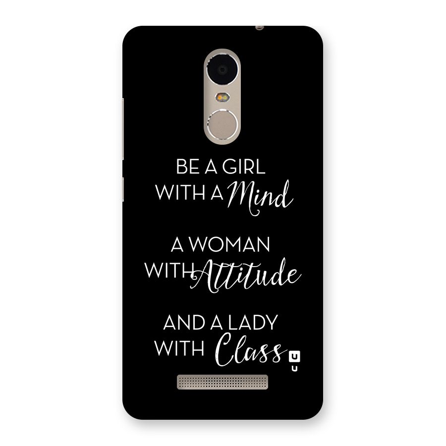 The-Mindset Back Case for Redmi Note 3