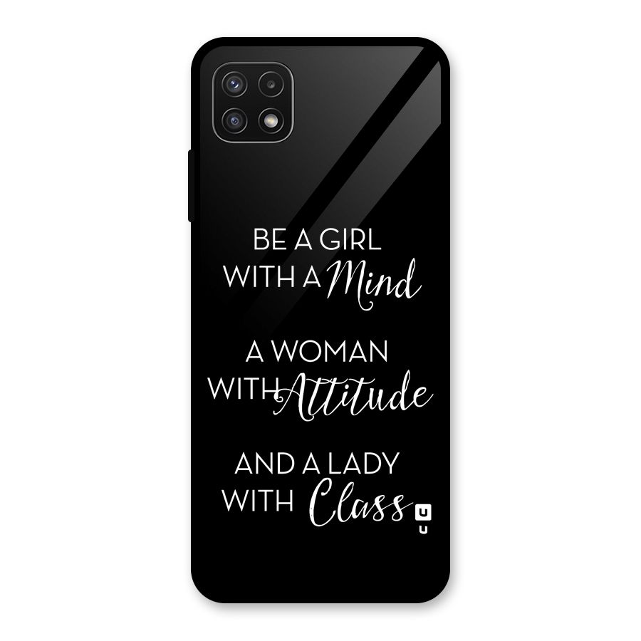 The-Mindset Glass Back Case for Galaxy A22 5G