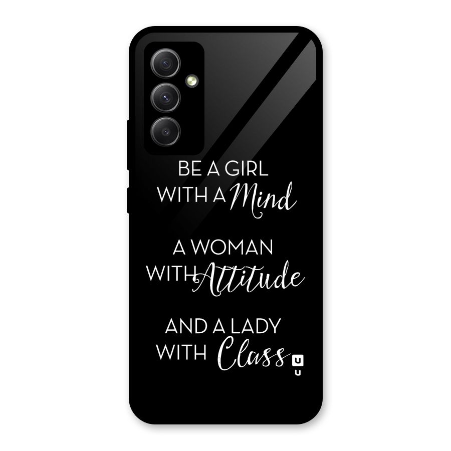 The-Mindset Glass Back Case for Galaxy A34