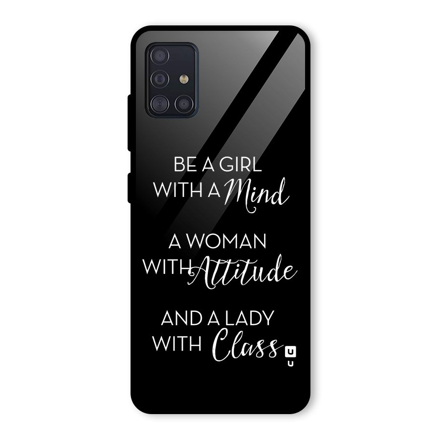 The-Mindset Glass Back Case for Galaxy A51