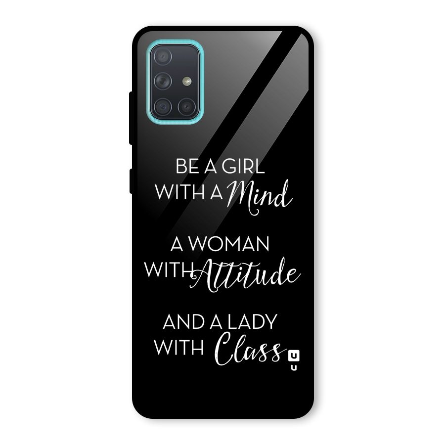 The-Mindset Glass Back Case for Galaxy A71