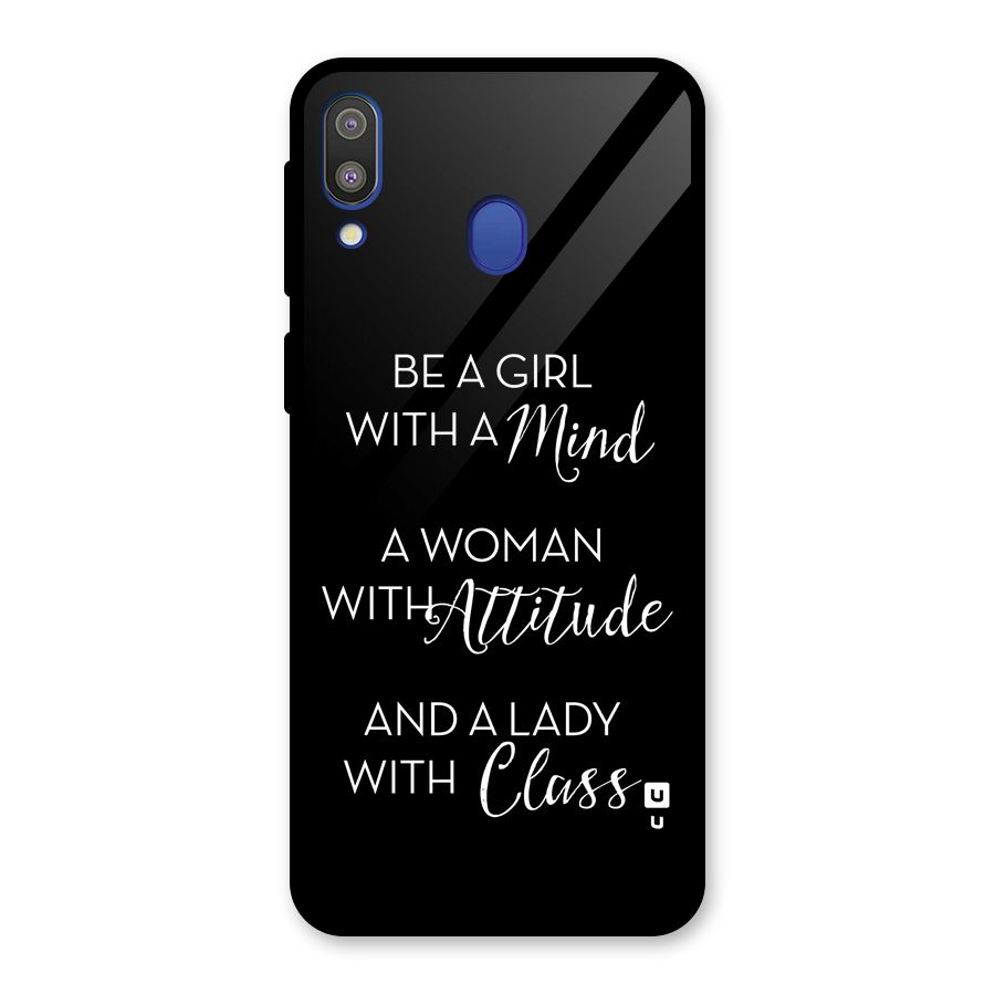 The-Mindset Glass Back Case for Galaxy M20