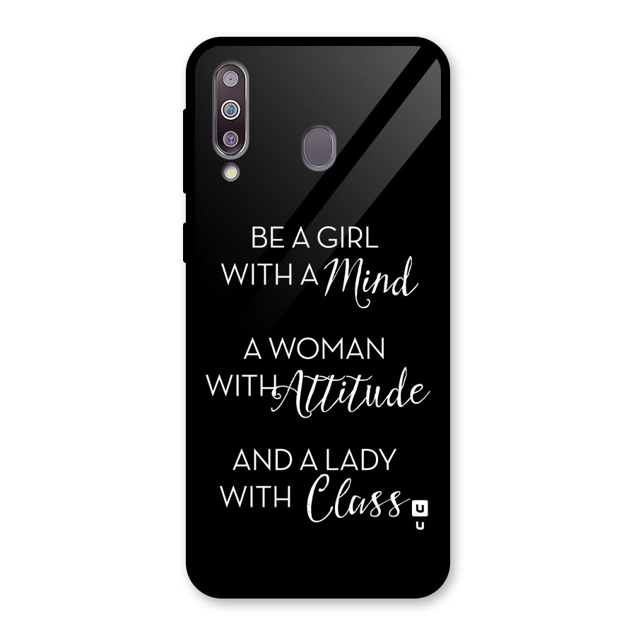 The-Mindset Glass Back Case for Galaxy M30