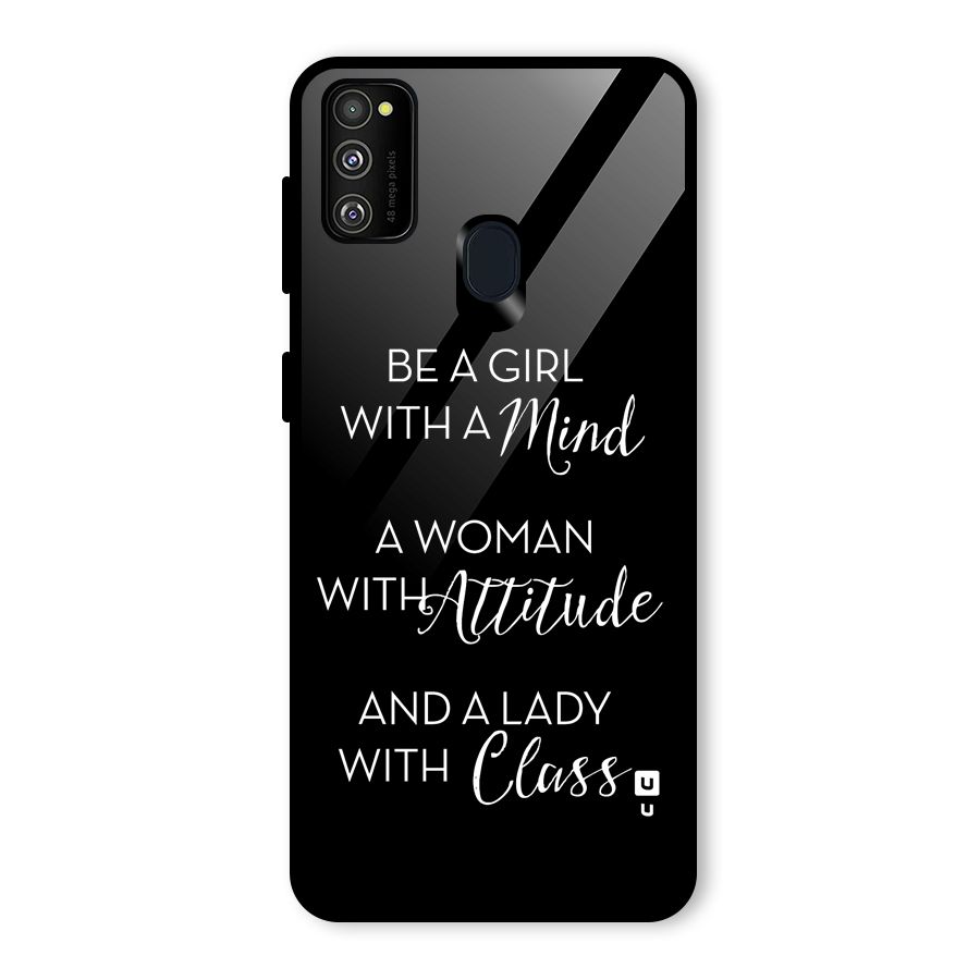 The-Mindset Glass Back Case for Galaxy M30s