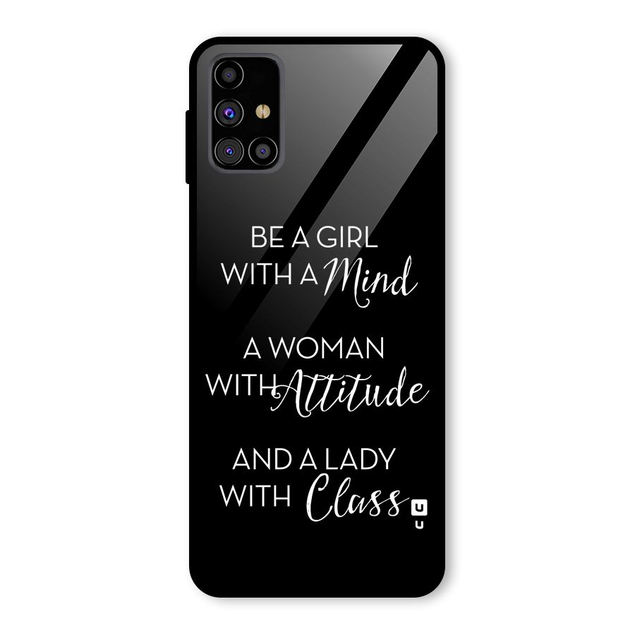 The-Mindset Glass Back Case for Galaxy M31s