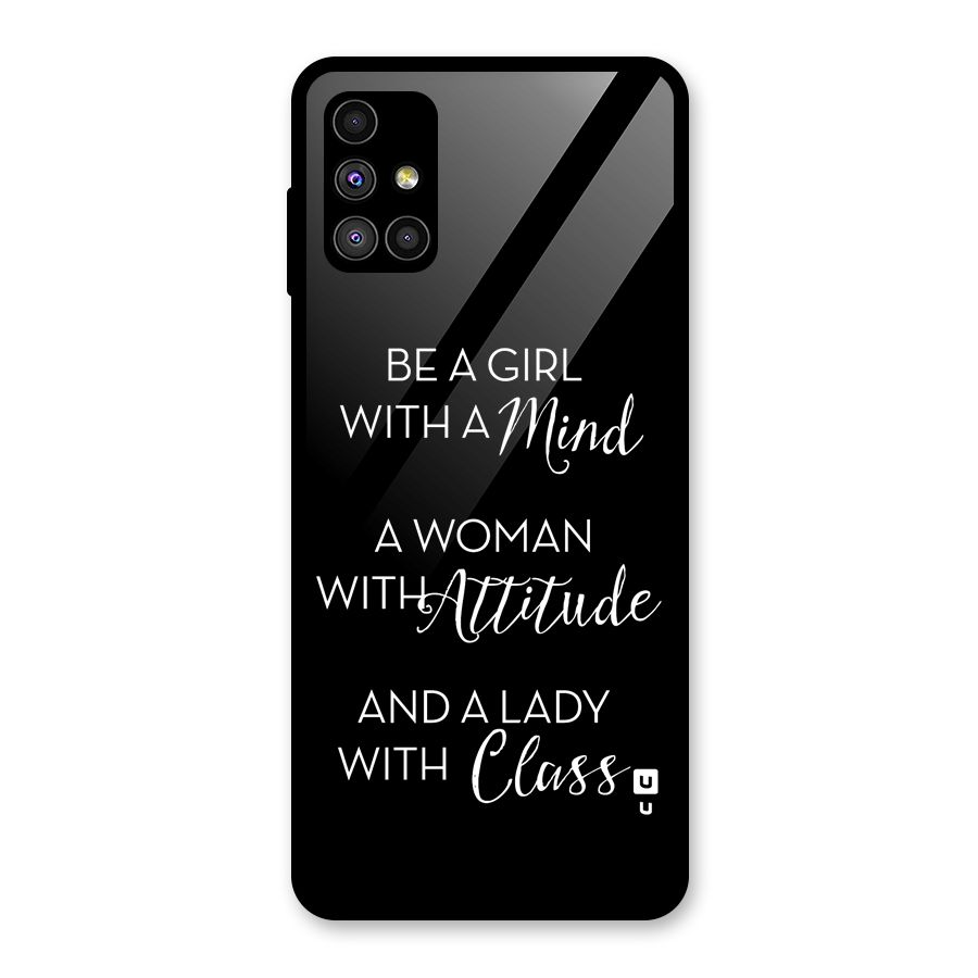 The-Mindset Glass Back Case for Galaxy M51