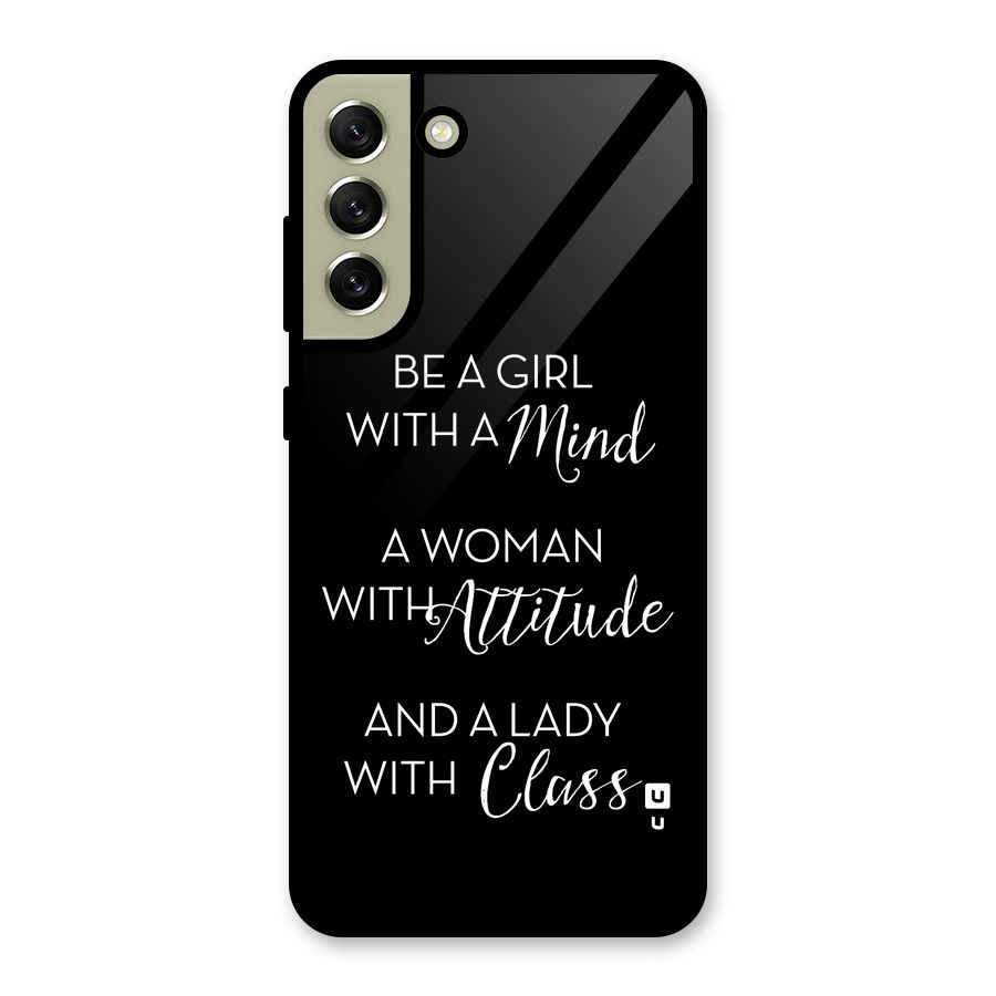 The-Mindset Glass Back Case for Galaxy S21 FE 5G