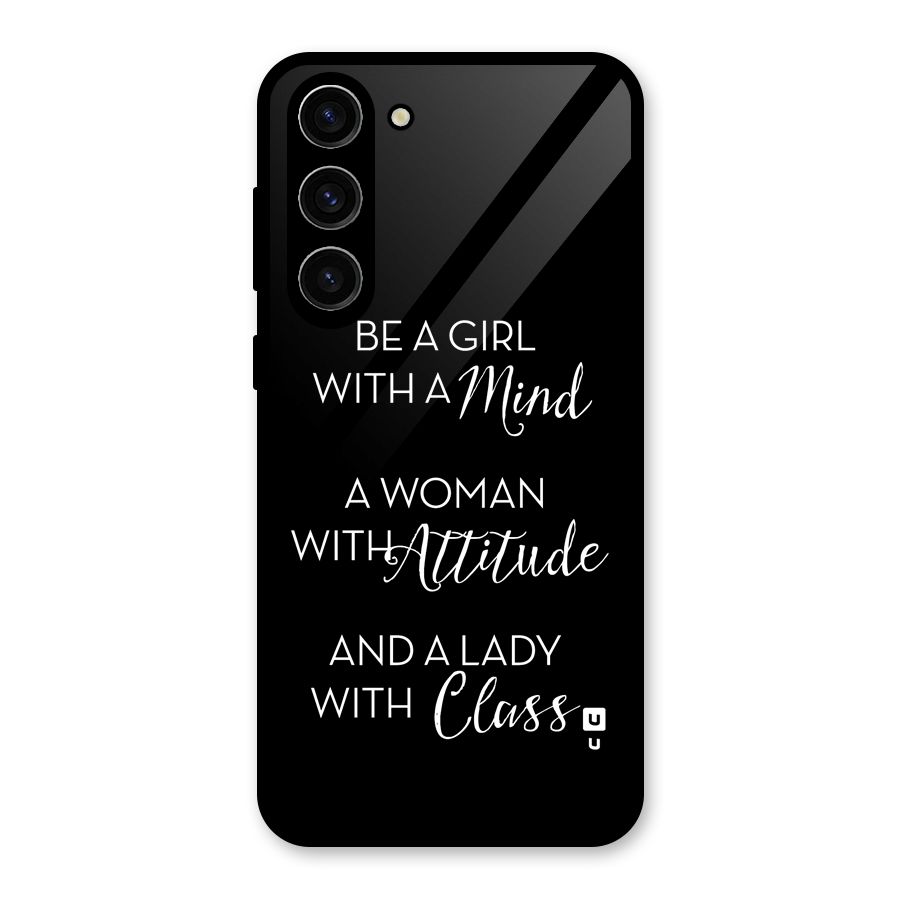 The-Mindset Glass Back Case for Galaxy S23 Plus