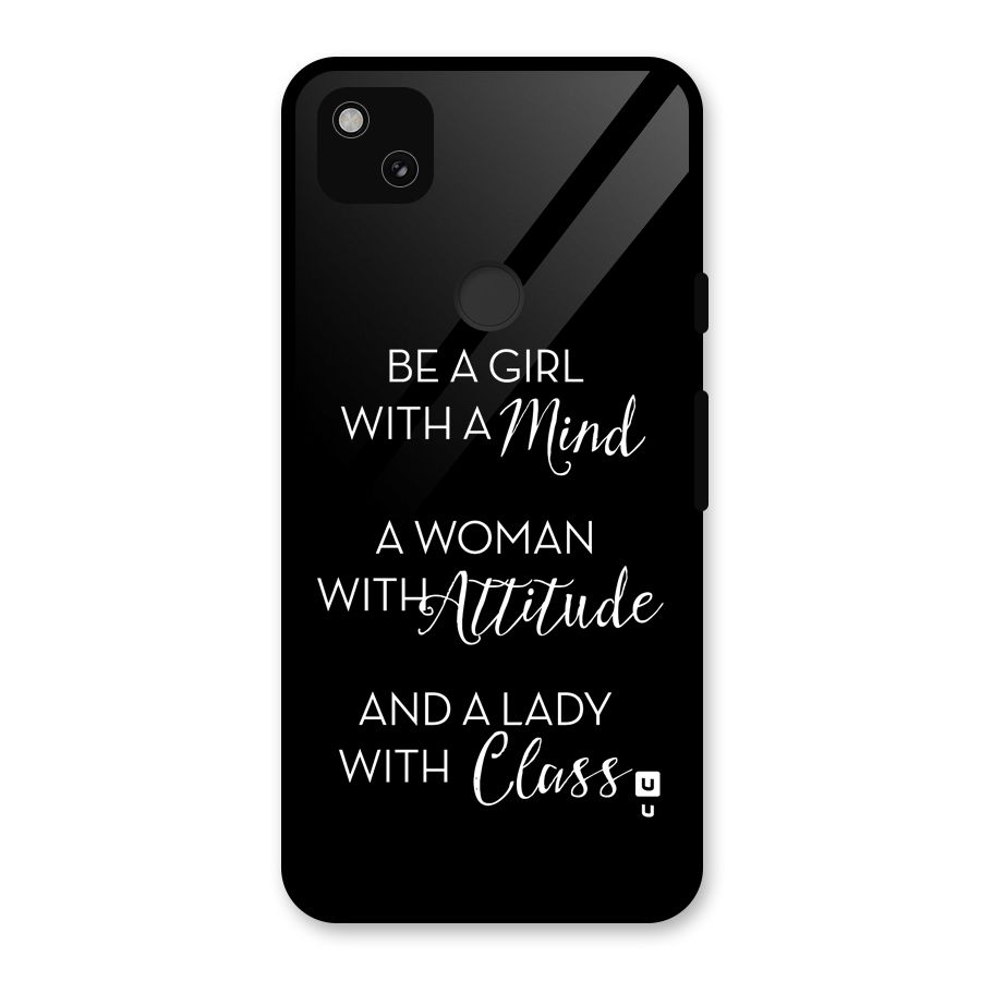 The-Mindset Glass Back Case for Google Pixel 4a
