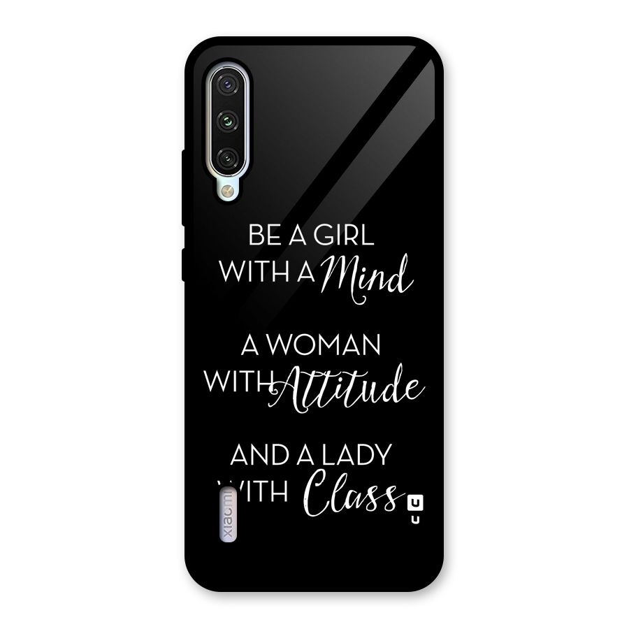 The-Mindset Glass Back Case for Mi A3