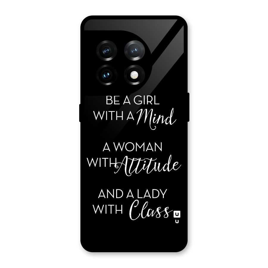The-Mindset Glass Back Case for OnePlus 11