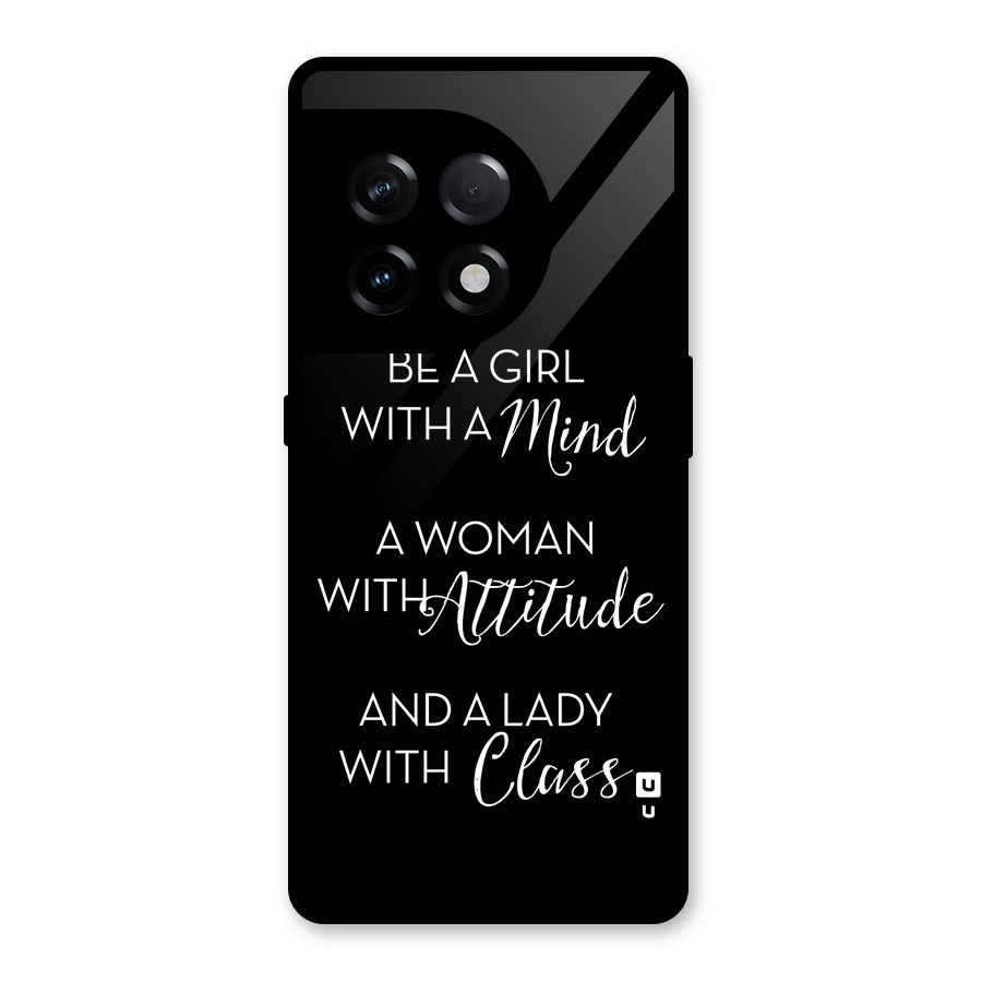 The-Mindset Glass Back Case for OnePlus 11R