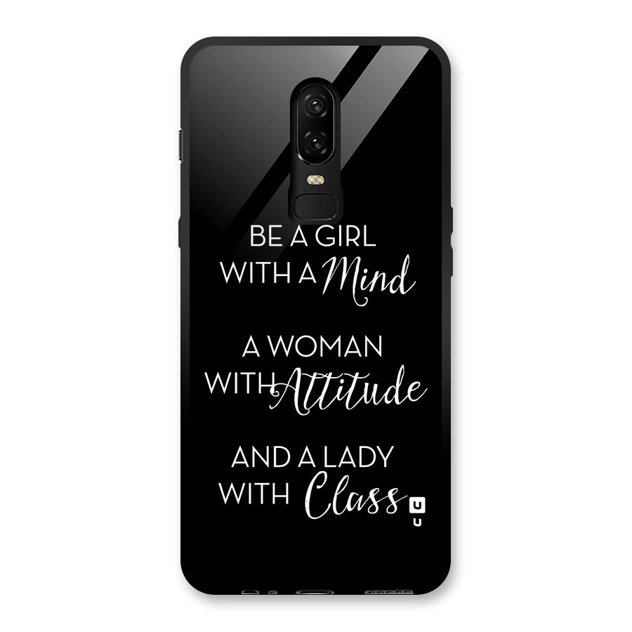 The-Mindset Glass Back Case for OnePlus 6