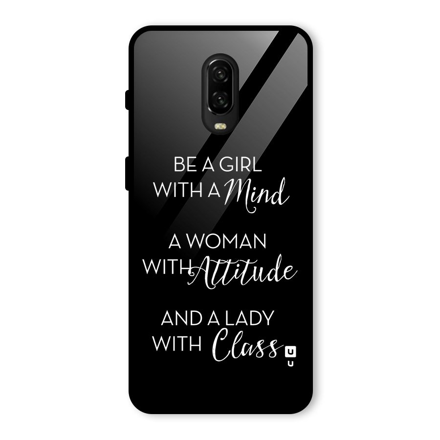 The-Mindset Glass Back Case for OnePlus 6T