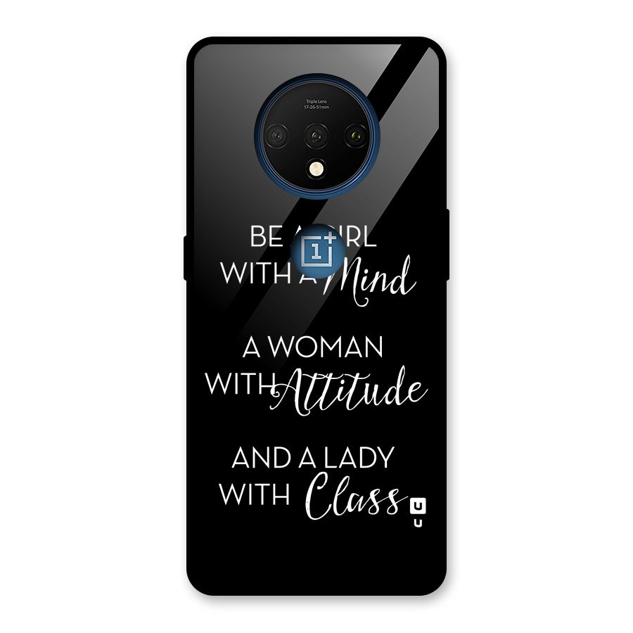 The-Mindset Glass Back Case for OnePlus 7T