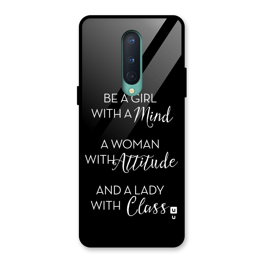 The-Mindset Glass Back Case for OnePlus 8