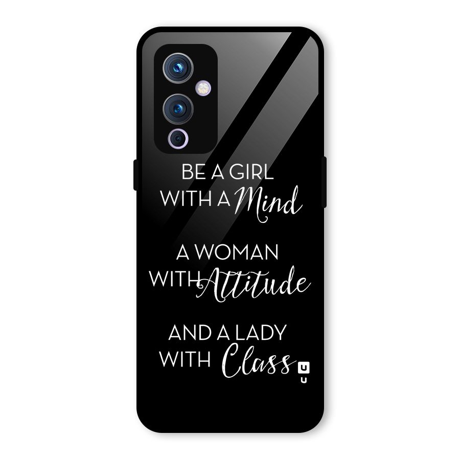 The-Mindset Glass Back Case for OnePlus 9