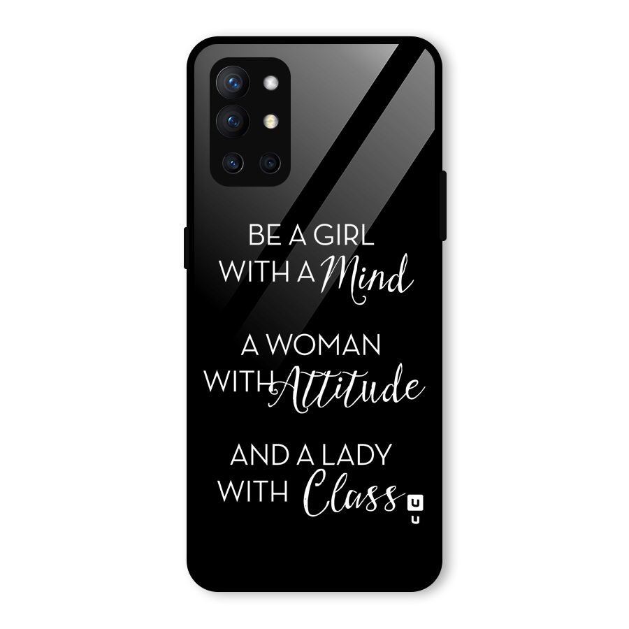 The-Mindset Glass Back Case for OnePlus 9R