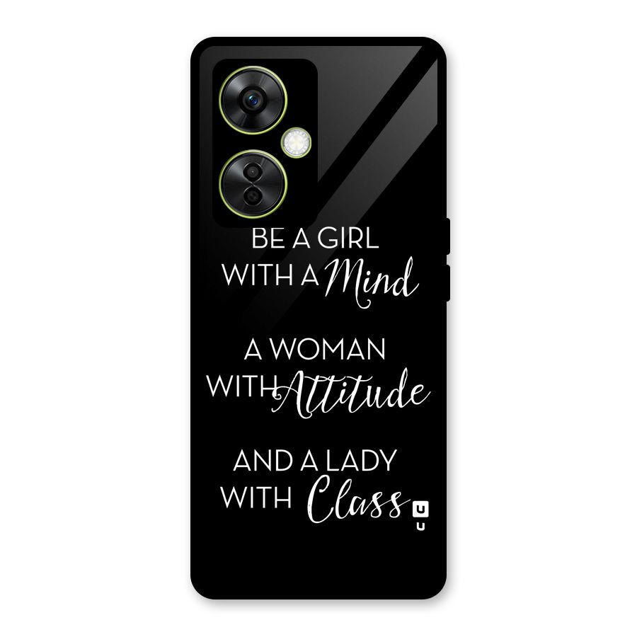 The-Mindset Glass Back Case for OnePlus Nord CE 3 Lite