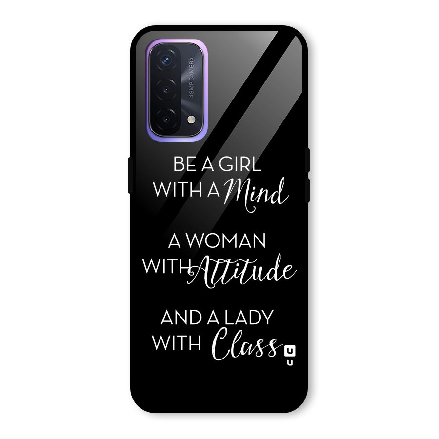 The-Mindset Glass Back Case for Oppo A74 5G