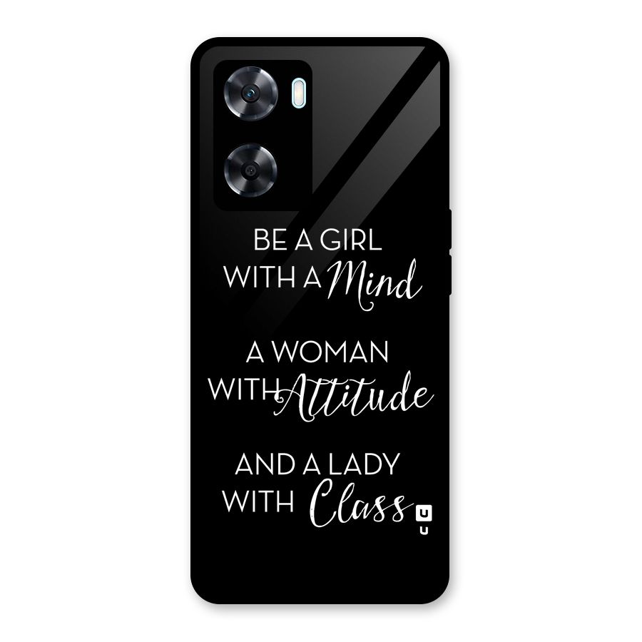 The-Mindset Glass Back Case for Oppo A77