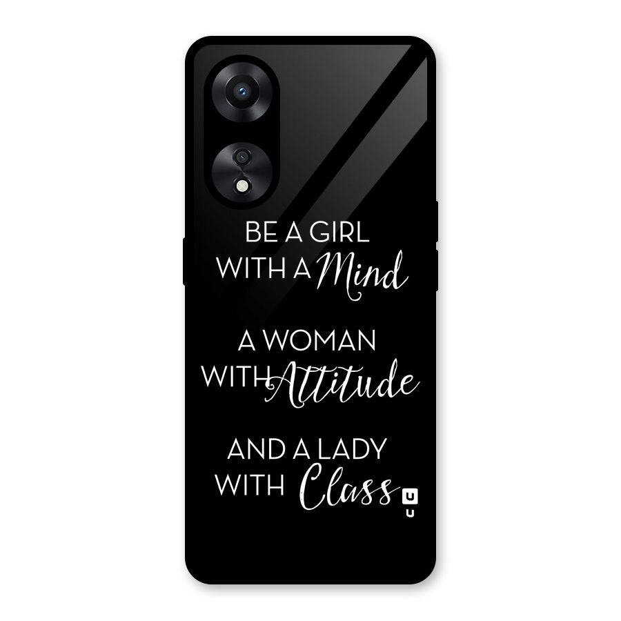The-Mindset Glass Back Case for Oppo A78