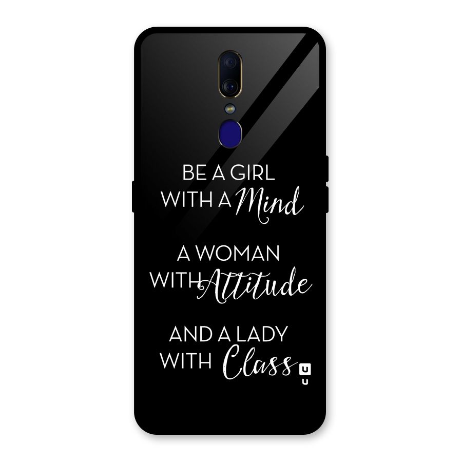 The-Mindset Glass Back Case for Oppo F11